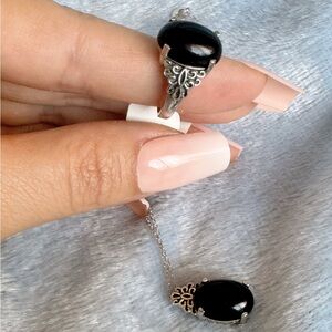 Matching Spinel Ring and Necklace